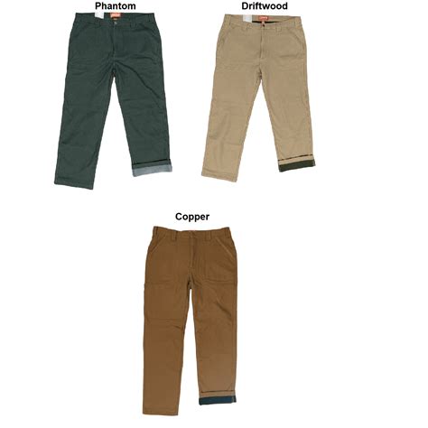 Durable canvas prewashed for softness Polar fleece lined and bonded for extra warmth Reinforcement binding at all pockets for extra durability Relaxed fit to keep you comfortable all season long. . Coleman utility pants